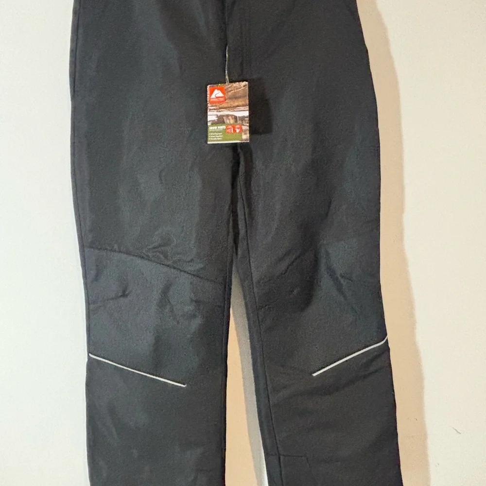 Ozark Trail Youth Size Large 10/12 Snow Pants Black NWT Wind Water Repellent